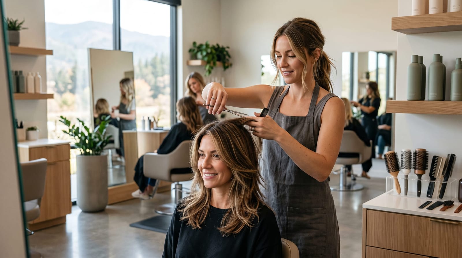 Hair Layering and Shaping: Creating Movement and Dimension