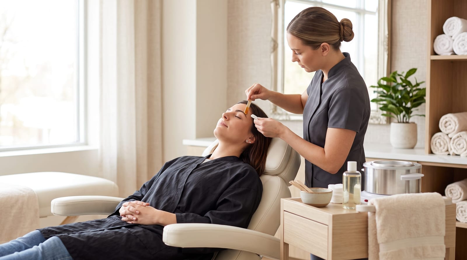 Facial Waxing Services: Eyebrows, Lip, Chin, and Full Face