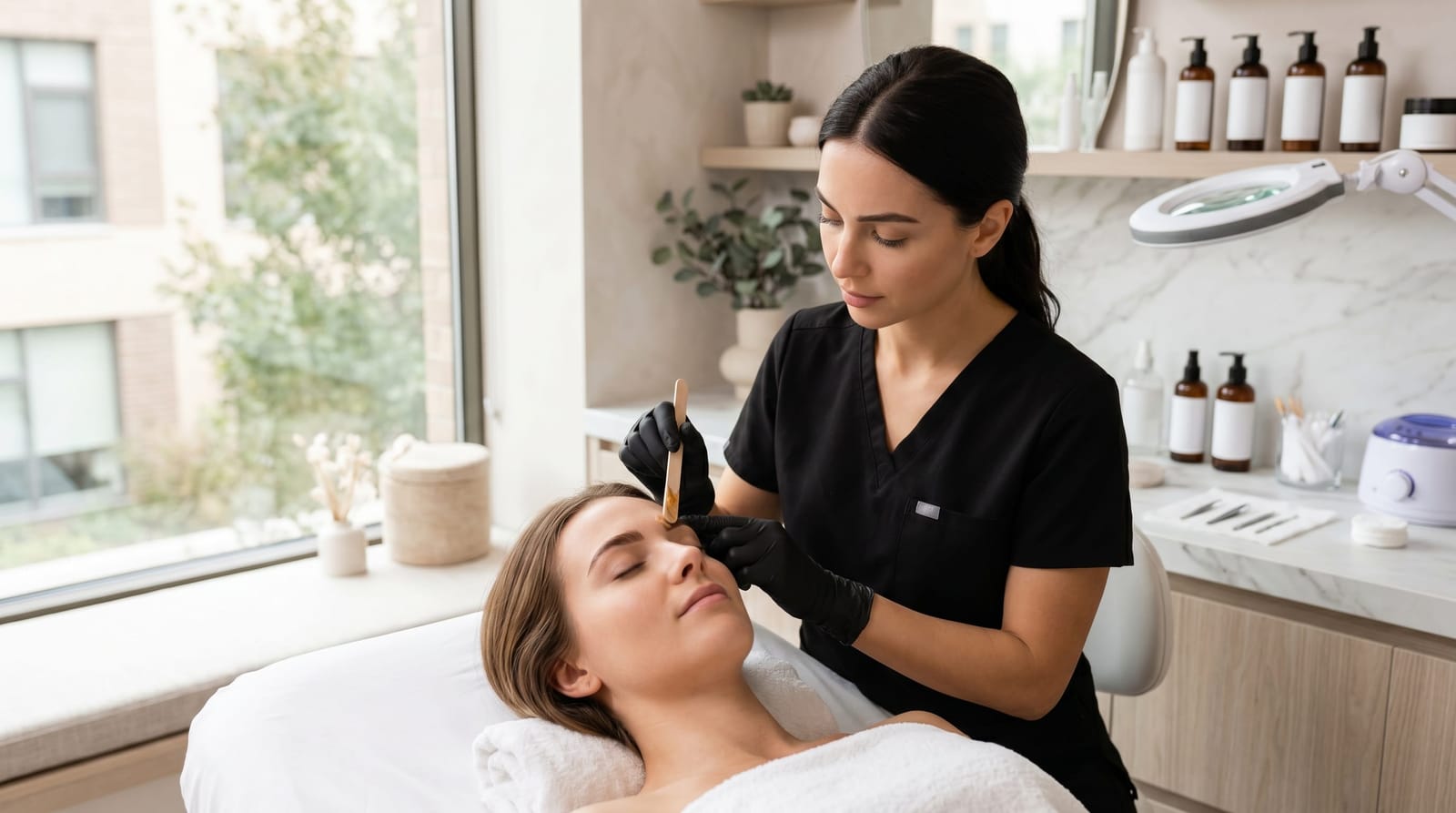 Facial Waxing: Eyebrows, Lip, and Full Face Services