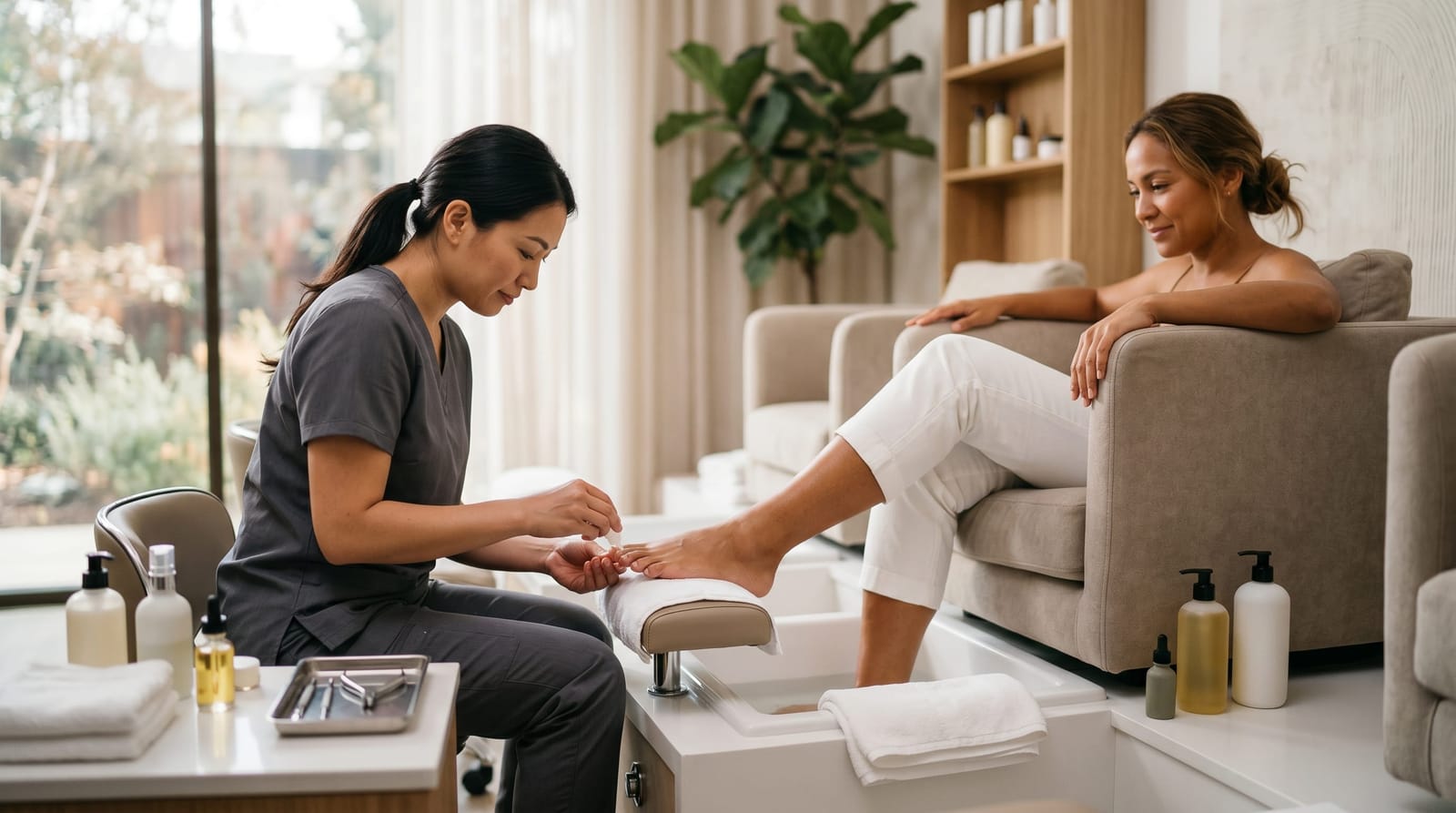 Professional Pedicure Services with Spa Experience
